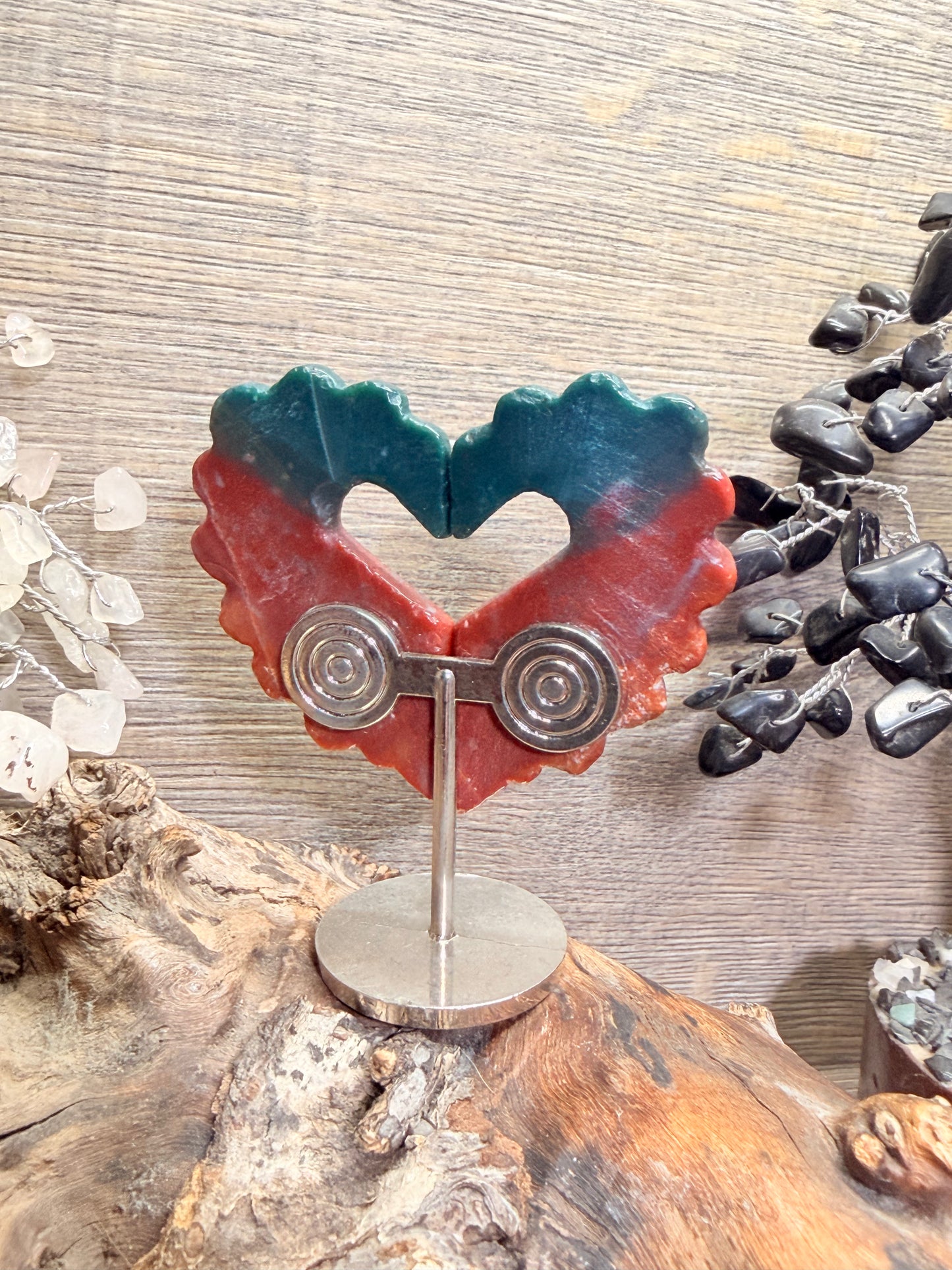 Angel heart crystal wings