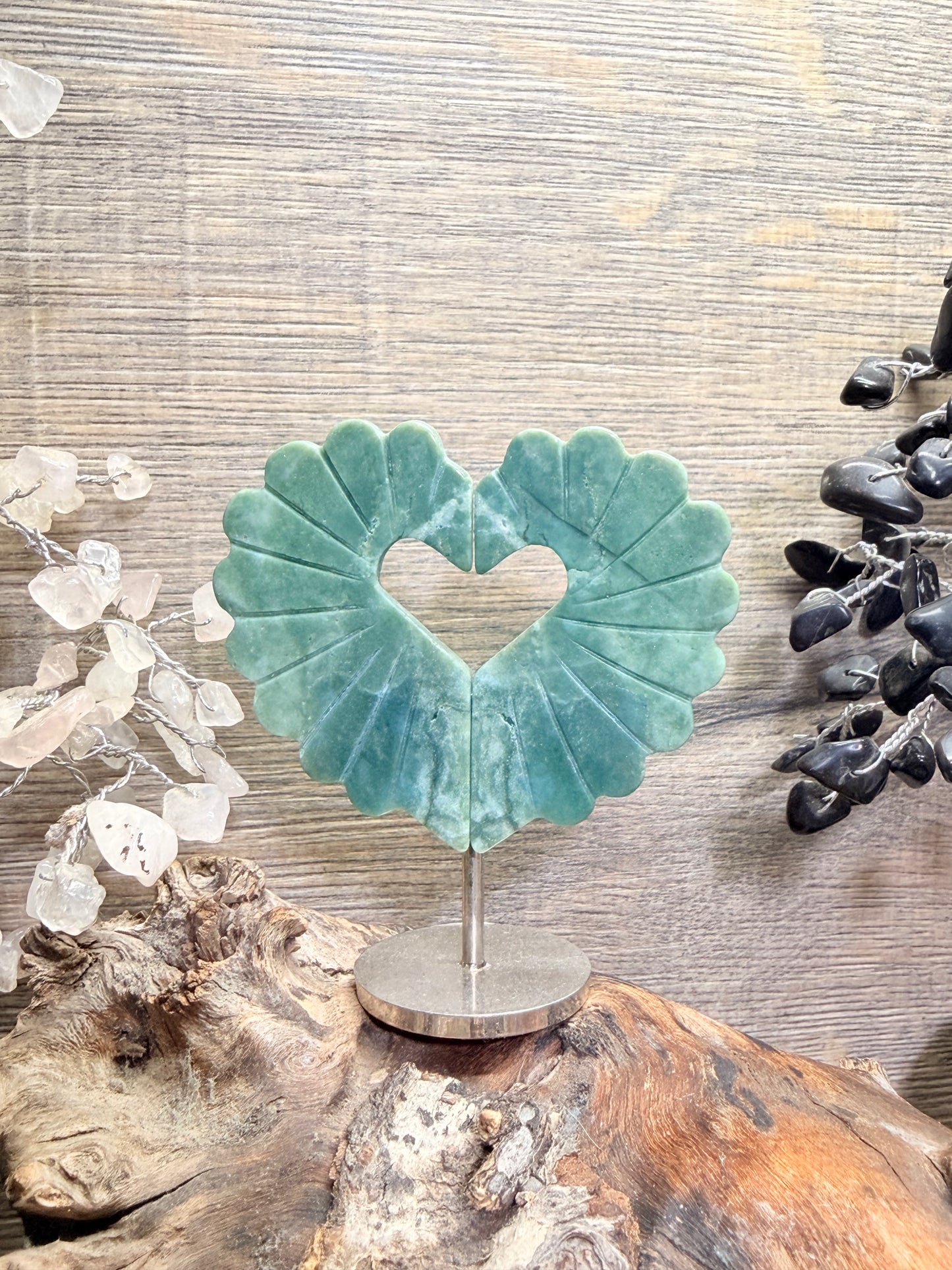 Angel heart crystal wings