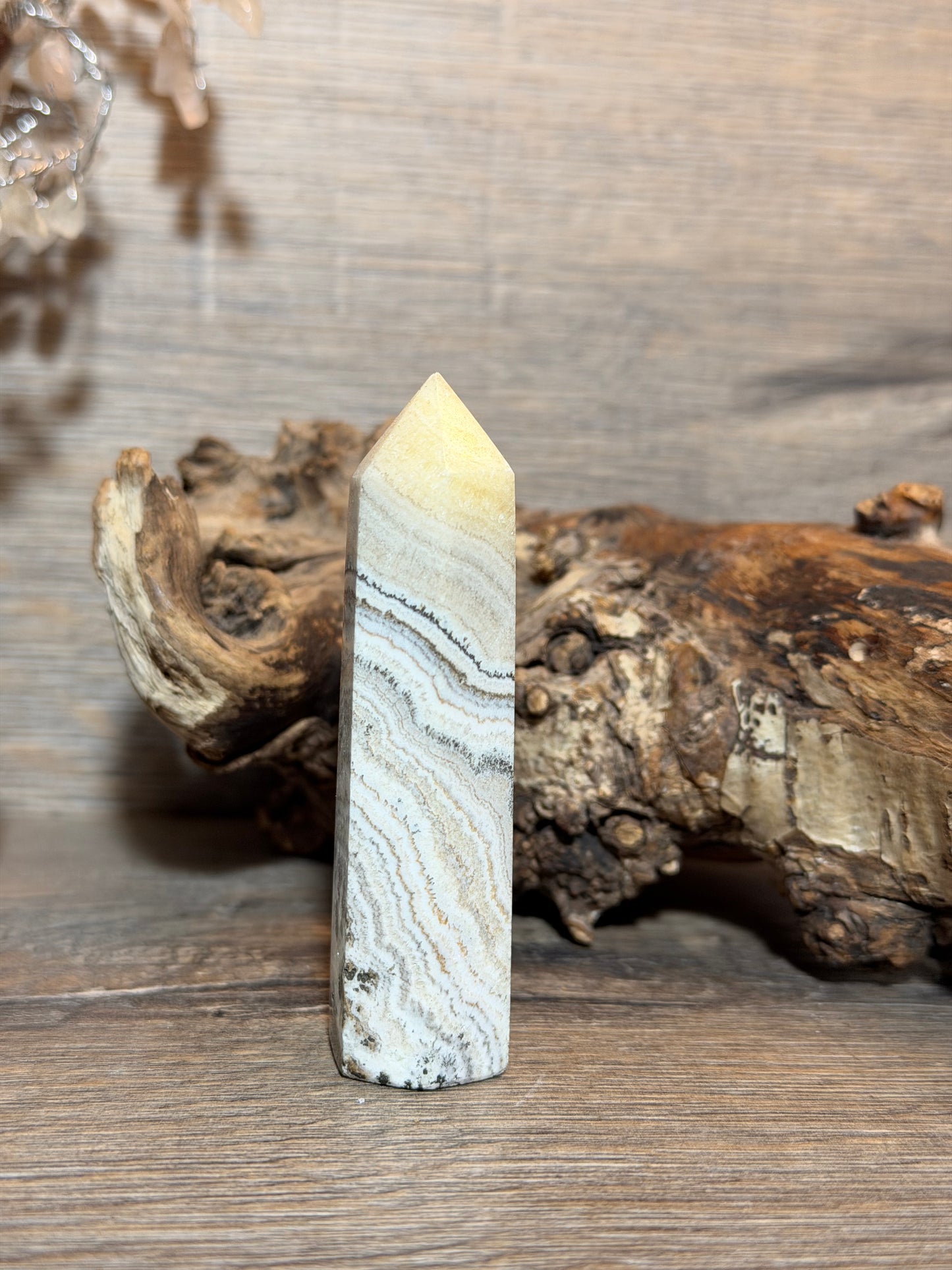 Banded Orange calcite points