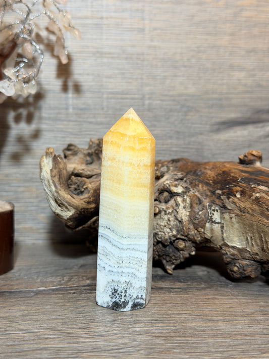 Banded Orange calcite points