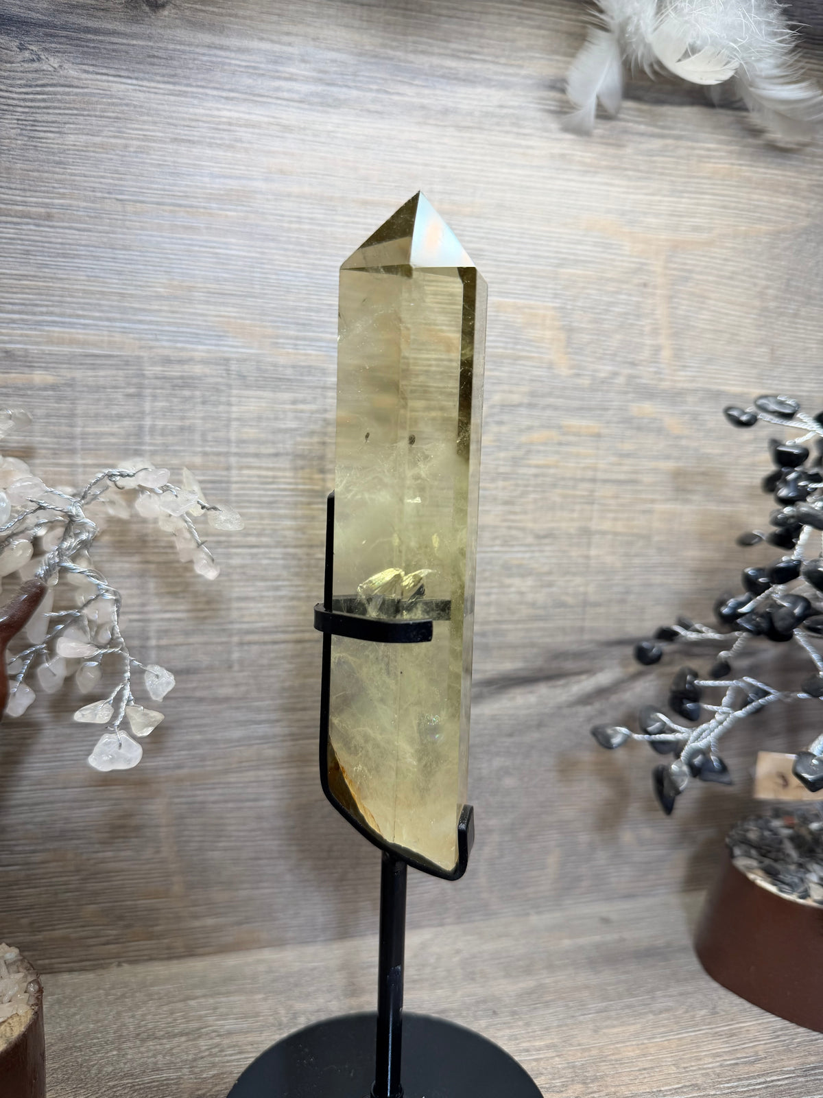 Stunning citrine  point with stand (CS01)