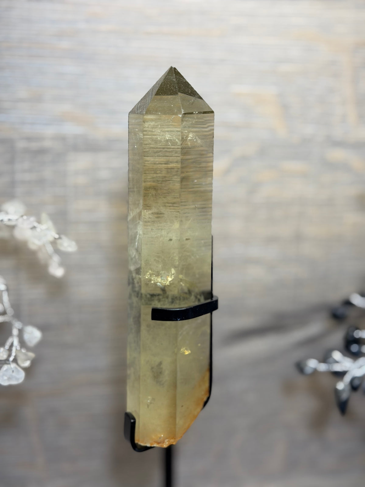 Stunning citrine  point with stand (CS01)