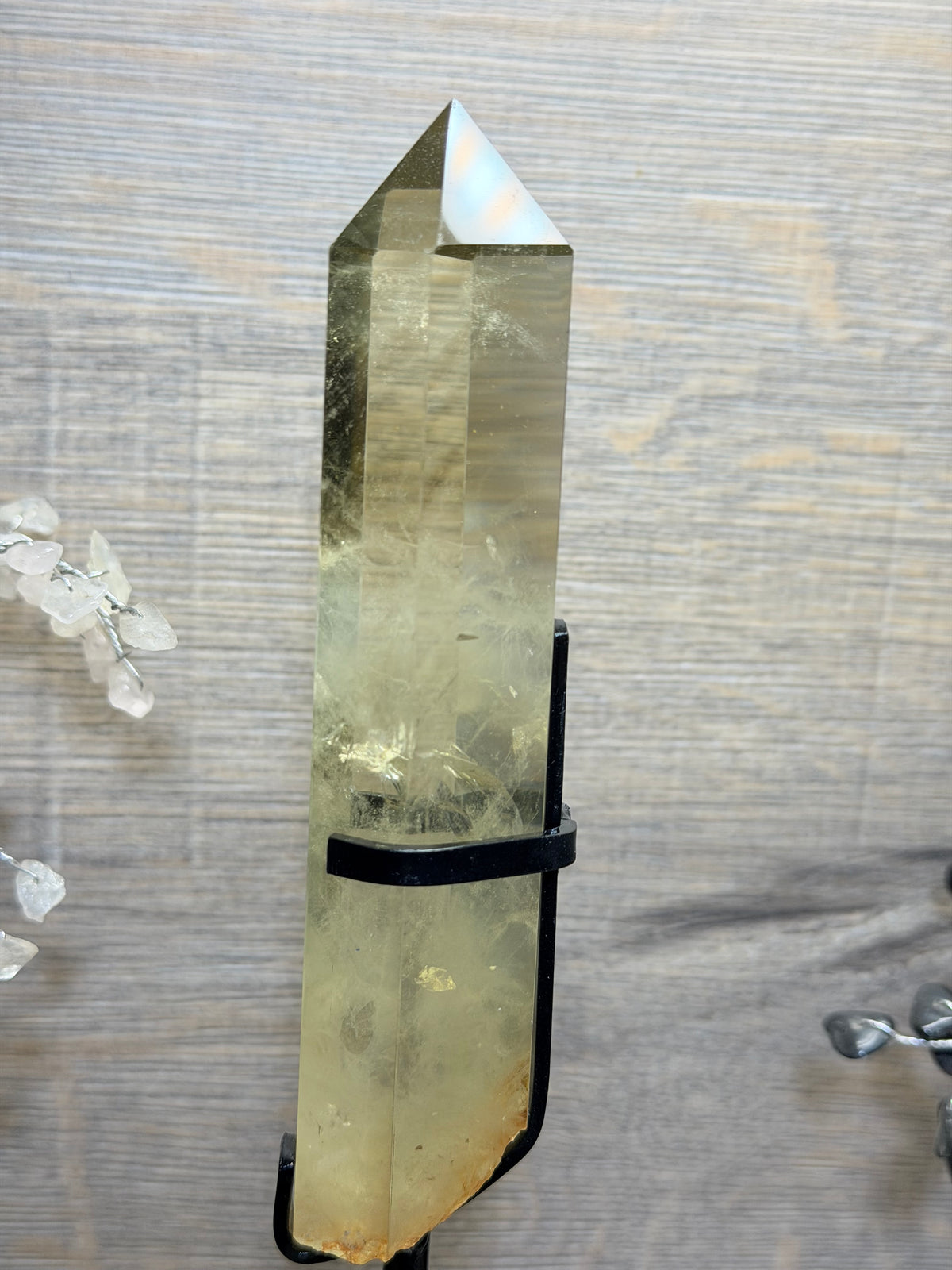 Stunning citrine  point with stand (CS01)